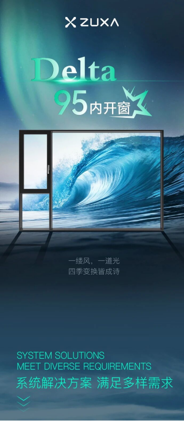 住Delta系列95內(nèi)開內(nèi)倒窗 開啟品質(zhì)生活新視界